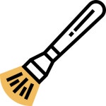 브러시 아이콘 Meticulous Yellow shadow