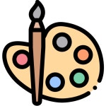 페인트 팔레트 - 무료 교육개 아이콘 아티스트가 디자인한 페인트 팔레트 종의 무료 아이콘