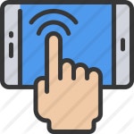 터치 스크린 - 무료 과학 기술개 아이콘 아티스트가 디자인한 터치 스크린 종의 무료 아이콘