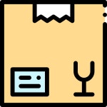 Box Detailed Rounded Lineal color icon