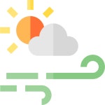 Windy Basic Straight Flat icon