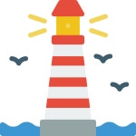 등대 - 무료 여행개 아이콘 아티스트가 디자인한 등대 종의 무료 아이콘