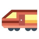 열차 아이콘 Smalllikeart Flat