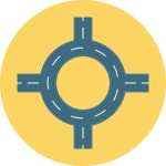 십자로 아이콘 Dinosoft Circular