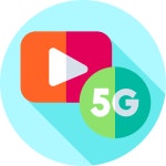 5g 아이콘 Flat Circular Flat