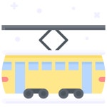 Tram Generic Flat icon