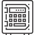 Safebox Maxim Flat Lineal icon