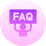 자주하는 질문 아이콘 Basic Gradient Circular