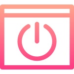 떨어져서 아이콘 Basic Gradient Lineal color