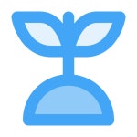 Plant Generic Blue icon
