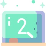 Chalkboard Special Candy Flat icon