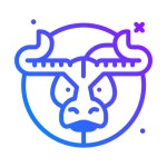 황소 아이콘 Generic Gradient