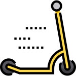 Free Icon | Kick scooter