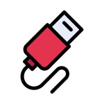 케이블 아이콘 Vector Stall Lineal Color