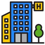 호텔 - 무료 건축과 도시개 아이콘 아티스트가 디자인한 호텔 종의 무료 아이콘