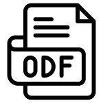 Odf 아이콘 Generic Detailed Outline