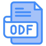 Odf 아이콘 Generic Blue