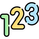 123 아이콘 Special Lineal color