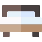 침대 아이콘 Basic Rounded Flat