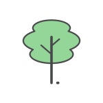 Tree Generic Outline Color icon