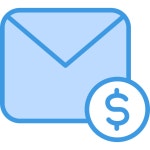 Mail Generic Blue icon