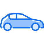 자동차 아이콘 Generic Blue