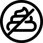 No pooping Voysla Lineal icon