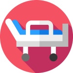 Hospital bed - Free healthcare and medical icons Hospital Bed free vector icons designed by Freepik