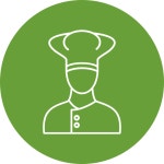 요리사 아이콘 Generic Circular