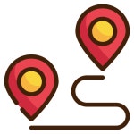 Point Generic Outline Color icon