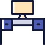 Desk Stockio Lineal Color icon