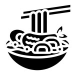 우동 - 무료 음식과 식당개 아이콘 아티스트가 디자인한 우동 종의 무료 아이콘