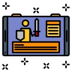 Game Generic Outline Color icon