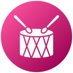 Drum Generic Flat Gradient icon