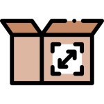 Box Detailed Rounded Lineal color icon