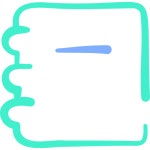 Book Basic Hand Drawn Color icon