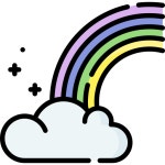 무지개 - 무료 자연개 아이콘 아티스트가 디자인한 무지개 종의 무료 아이콘
