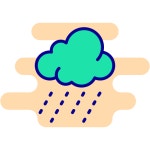 Rain Generic Rounded Shapes icon