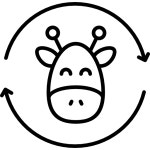 Giraffe Made by Made Lineal icon