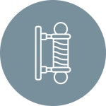 이발소의 간판 기둥 - 무료 사업개 아이콘 아티스트가 디자인한 이발소의 간판 기둥 종의 무료 아이콘