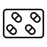 Pill Generic Detailed Outline icon