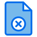 File Generic Blue icon