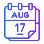 8월 17일 - 무료 문화개 아이콘 아티스트가 디자인한 8월 17일 종의 무료 아이콘