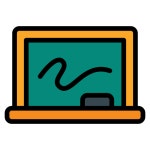 Blackboard Generic Outline Color icon