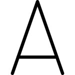 A Basic Accent Outline icon