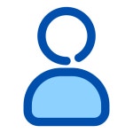 User Generic Blue icon
