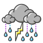 Storm Generic Outline Color icon