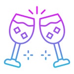 건배 아이콘 Generic gradient outline