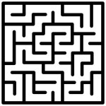 미로 아이콘 Generic black outline