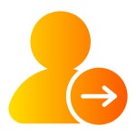 Next Generic gradient fill icon